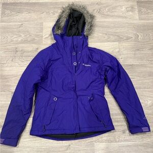 Columbia women’s Purple Ski & Snow Jacket Lightweight Design